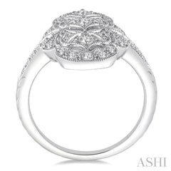 ASHI Floral Lattice Diamond Fashion Ring 34423PPFHWG