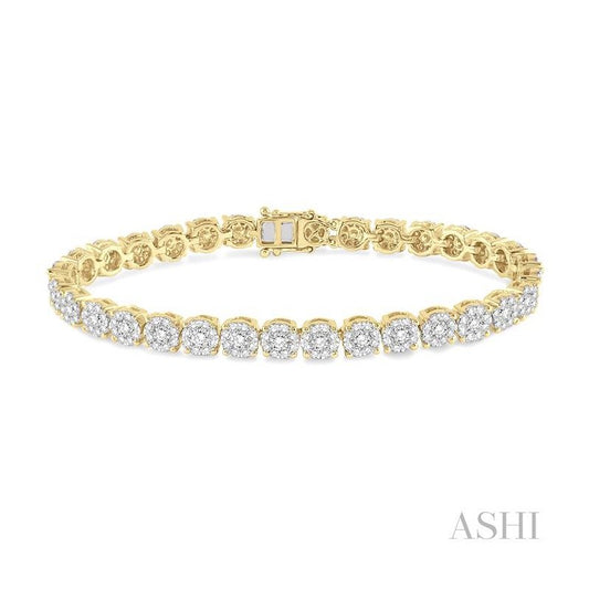 ASHI Lovebright Essential Diamond Tennis Bracelet 73225PPFGYW