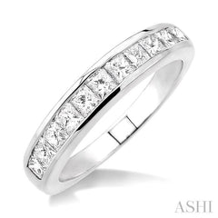 ASHI Channel Set Diamond Wedding Band 35071PPFCW