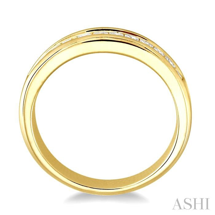 ASHI Channel Set Diamond Wedding Band 35232PPFRYG