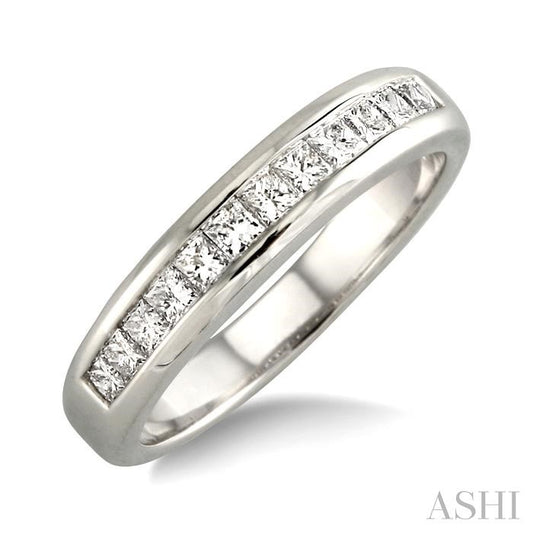 ASHI Channel Set Diamond Wedding Band 35233PPFRWG
