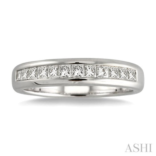 ASHI Channel Set Diamond Wedding Band 35233PPFRWG