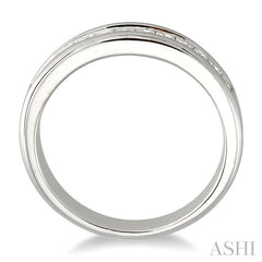 ASHI Channel Set Diamond Wedding Band 35233PPFRWG