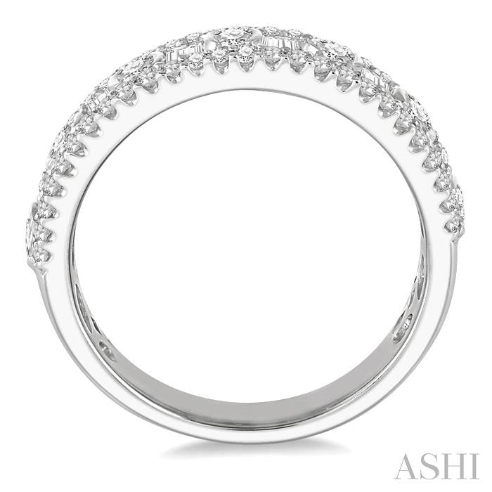 ASHI Baguette Diamond Fashion Band 35411PPFHWG