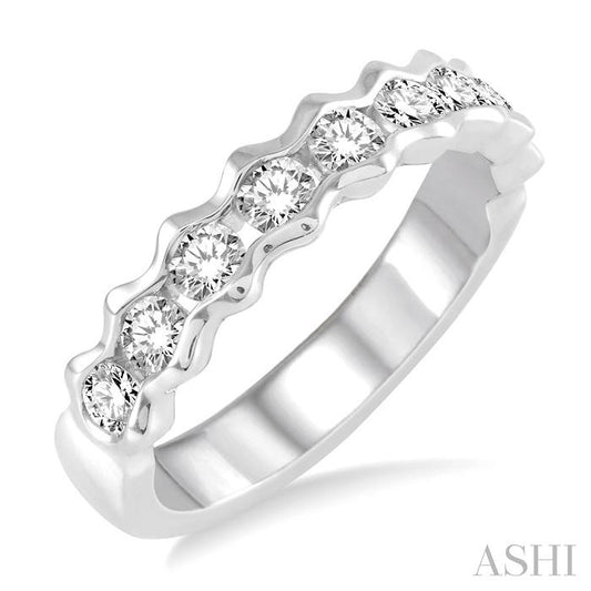 ASHI Stackable Diamond Wedding Band 35792PPFHWG