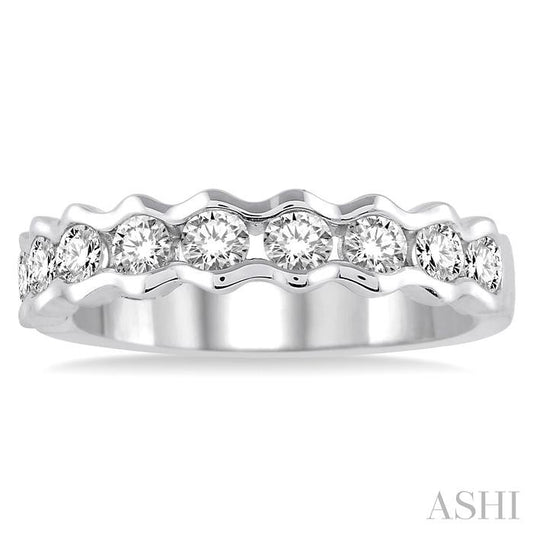 ASHI Stackable Diamond Wedding Band 35792PPFHWG