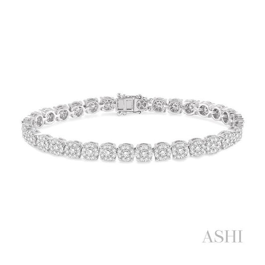 ASHI Lovebright Essential Diamond Tennis Bracelet 73225PPFVWG