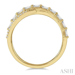 ASHI Criss Cross Baguette Diamond Fashion Ring 360D4PPFGYG