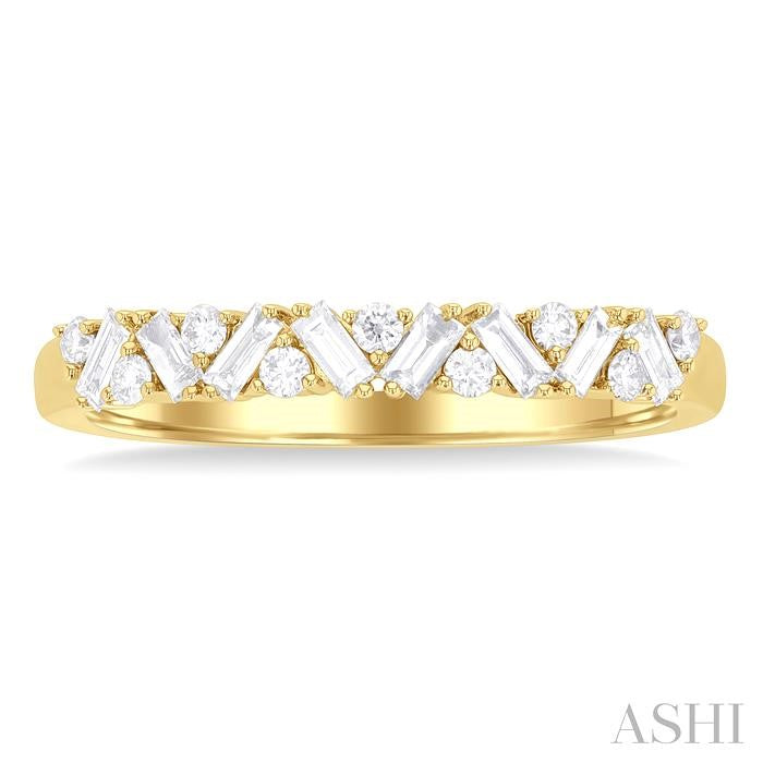 ASHI Scatter Zig-Zag Baguette Diamond Fashion Band 360E5PPFGYG