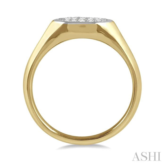 ASHI Marquise Shape Lovebright Essential Diamond Signet Ring 360N7PPFHYW