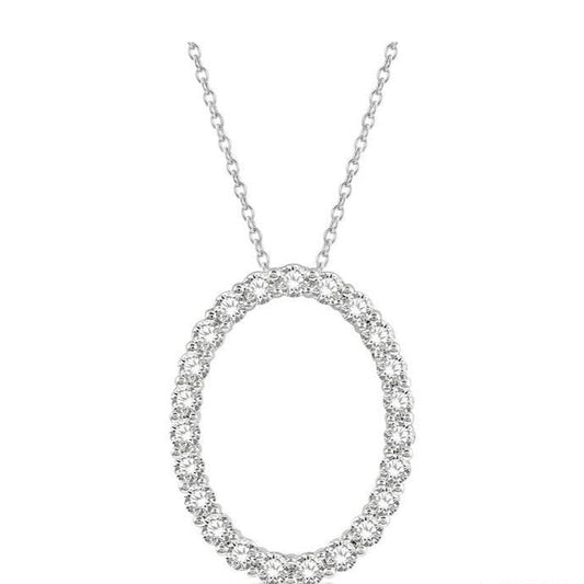 Parkplace Jewelers Oval Shape Diamond Pendant 901H1PPFGPDWG