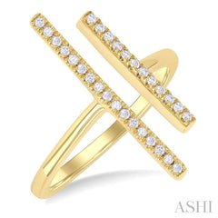 ASHI Bar Diamond Fashion Open Ring 361J8PPTSYG