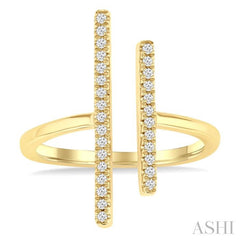 ASHI Bar Diamond Fashion Open Ring 361J8PPTSYG