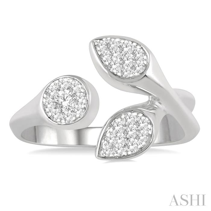 ASHI Mixed Shape Lovebright Diamond Fashion Open Ring 361P5PPTGWG