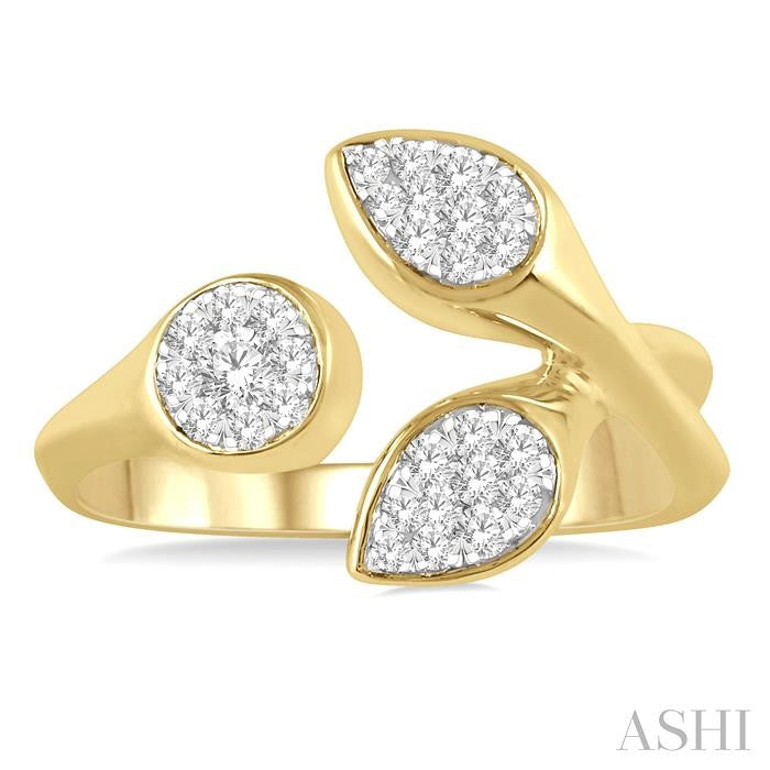 ASHI Mixed Shape Lovebright Diamond Fashion Open Ring 361P5PPTGYW