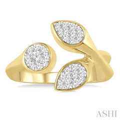 ASHI Mixed Shape Lovebright Diamond Fashion Open Ring 361P5PPTGYW