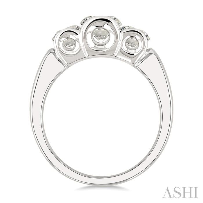 ASHI 3 Stone Diamond Fashion Ring 361Y0PPFGWG-1.5