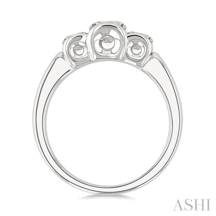 ASHI 3 Stone Diamond Fashion Ring 361Y1PPFGWG