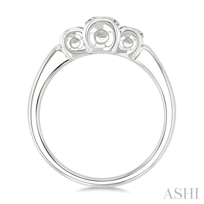 ASHI 3 Stone Diamond Fashion Ring 361Y2PPFGWG