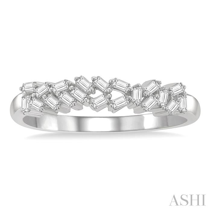 ASHI Scatter Baguette Diamond Fashion Ring 362E7PPFHWG
