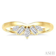 ASHI Chevron Mixed Shape Diamond Fashion Ring 362X5PPFHYG
