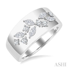 ASHI Diamond Fashion Wide Band 363V3PPFGWG