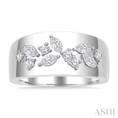 ASHI Diamond Fashion Wide Band 363V3PPFGWG