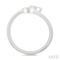 ASHI Marquise Shape Bezel Coil Diamond Fashion Ring 363W7PPFGWG-MQ