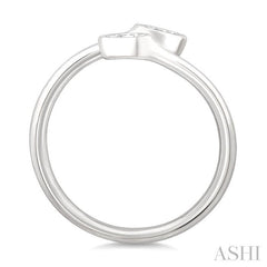 ASHI Pear Shape Bezel Coil Diamond Fashion Ring 363W7PPFGWG-PR