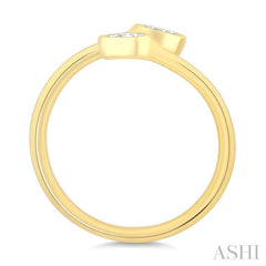 ASHI Pear Shape Bezel Coil Diamond Fashion Ring 363W7PPFGYG-PR