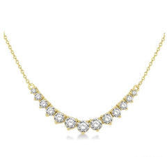 Parkplace Jewelers Graduated Diamond Smile Necklace 991H1PPFGNKYG