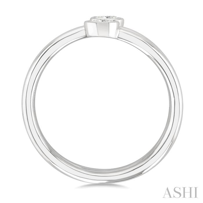 ASHI Oval Shape Bezel Double Coil Diamond Fashion Ring 364W7PPFGWG-OV
