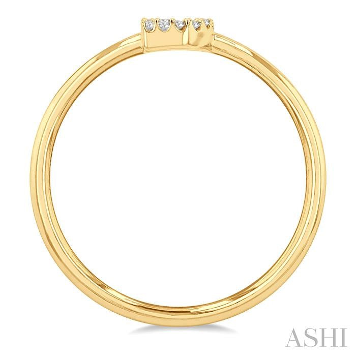 ASHI Block 'D' Initial Diamond Ring 365D9PPTSYG-D