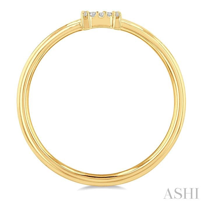 ASHI Block 'H' Initial Diamond Ring 365D9PPTSYG-H