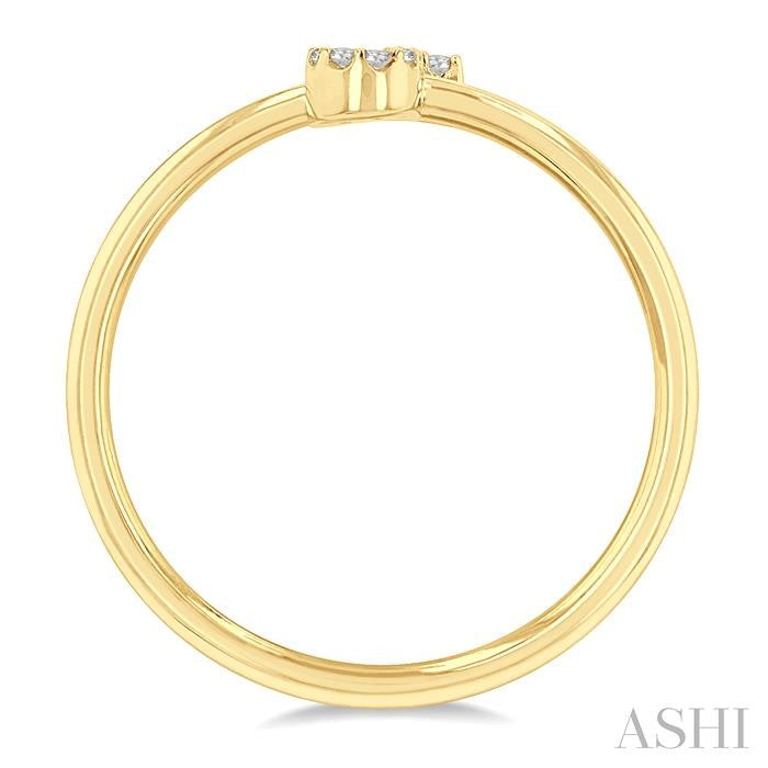 ASHI Block 'J' Initial Diamond Ring 365D9PPTSYG-J