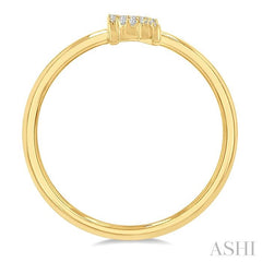 ASHI Block 'R' Initial Diamond Ring 365D9PPTSYG-R