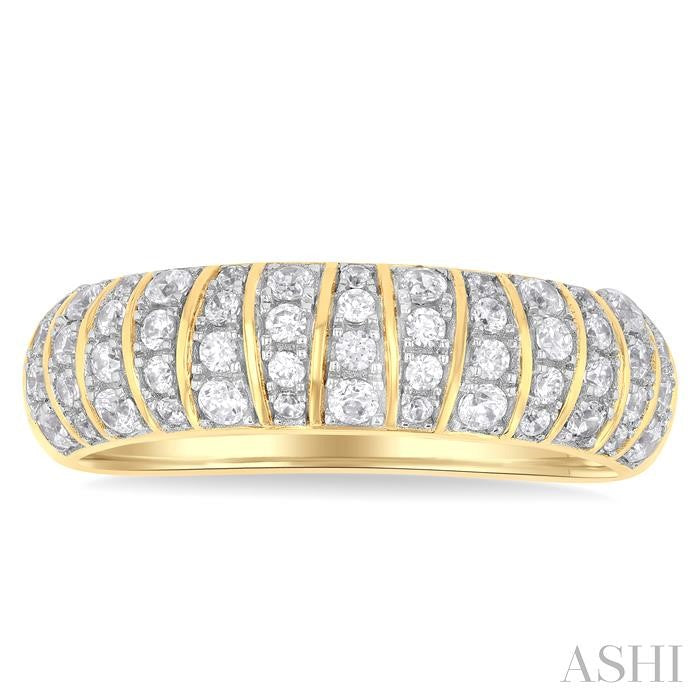 ASHI Ribbed Diamond Fashion Ring 365H3PPTGYG