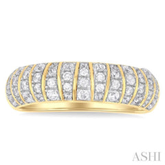ASHI Ribbed Diamond Fashion Ring 365H3PPTGYG