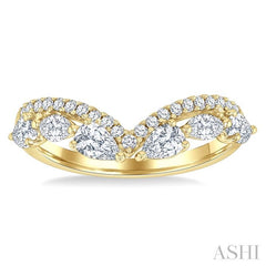 ASHI Mixed Shape Chevron Diamond Ring 365K2PPFGYG