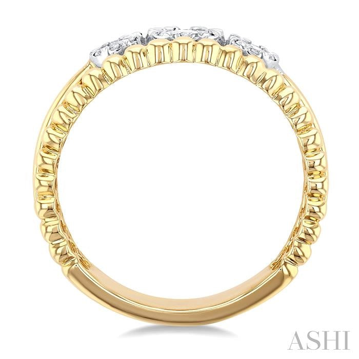 ASHI Round Shape Past Present & Future Lovebright Diamond Ring 365P6PPFGYW