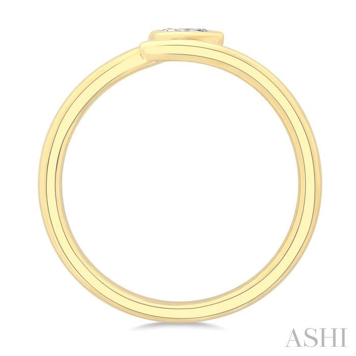 ASHI Pear Shape Bezel Bypass Diamond Fashion Ring 365W8PPFGYG-PR
