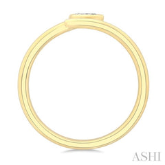 ASHI Pear Shape Bezel Bypass Diamond Fashion Ring 365W8PPFGYG-PR