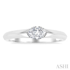 ASHI Oval Shape East-West Diamond Ring 366F5PPFGWG-OV