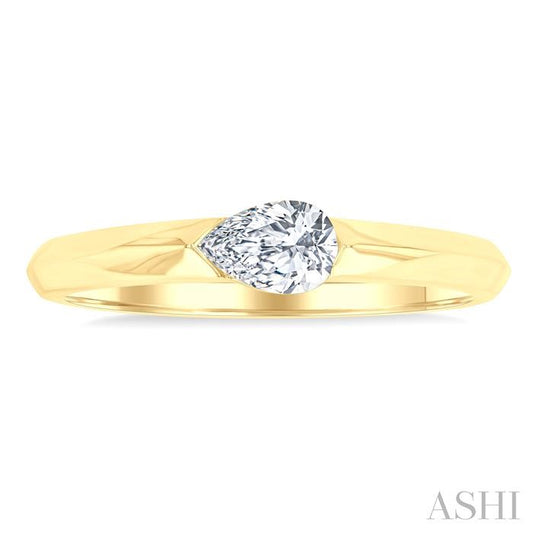 ASHI Pear Shape East-West Diamond Ring 366F5PPFGYG-PR