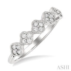 ASHI Clover Cluster Diamond Ring 366H6PPFGWG