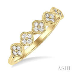 ASHI Clover Cluster Diamond Ring 366H6PPFGYG
