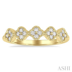 ASHI Clover Cluster Diamond Ring 366H6PPFGYG