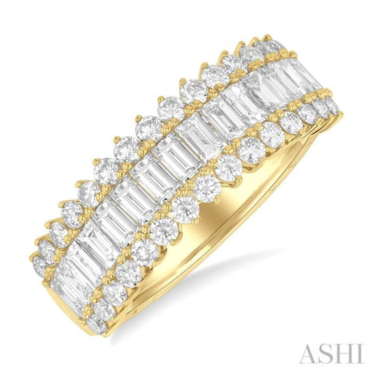 ASHI Baguette Diamond Fashion Band 366J0PPFGYG-1.45