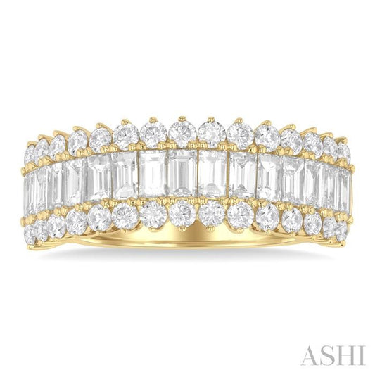 ASHI Baguette Diamond Fashion Band 366J0PPFGYG-1.45