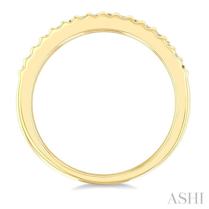 ASHI Ribbed Diamond Fashion Band 366X8PPTGYG